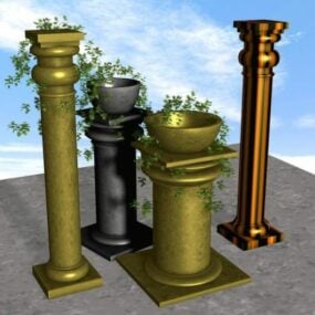 Architecture de colonne de la Rome antique modèle 3D