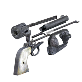 Eski Colt Silahı 3d modeli