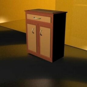 Commode Cabinet Furniture 3D-malli