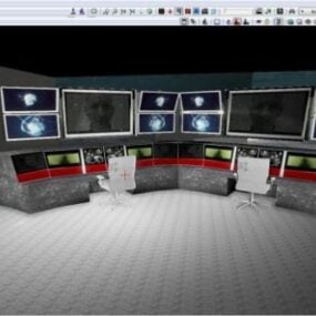 Stacja kontrolera komputera Model 3D