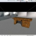Počítačový stůl starožitný dřevěný stůl