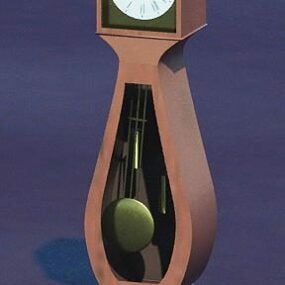 Modello 3d dell'orologio a pendolo vintage