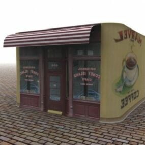 Old Coffee Shophouse 3d model