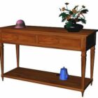 Console Table With Flower Pot