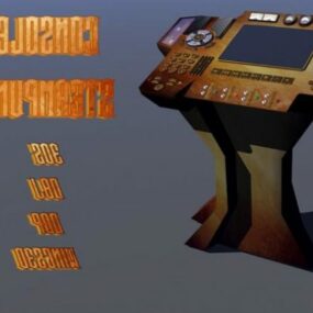 کنسول Steampunk Machine مدل سه بعدی