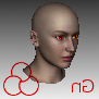 Contact Lenses With Girl Character 3d model