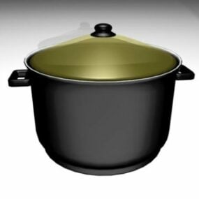 Cooking Pot With Cap 3d model