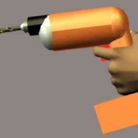 Electric Cordless Drill Tool 3d model