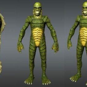 Créature Monstre Marin Personnage modèle 3D