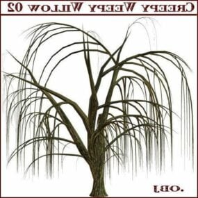 Winter Willow Tree 3d-malli