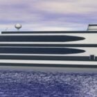 Modern Cruise Ship Travel Vehicle