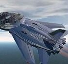 Alien Cruiser futuristisk rumfartøj