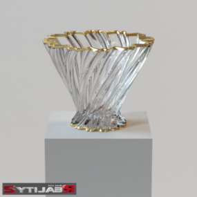 Crystal Vase Decoration 3d model