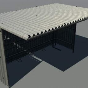 Cycle Shed Struktur 3d-modell