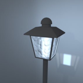Outdoor Lamppost Light Fixture 3d model