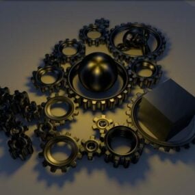 Gear Part Animated 3d model