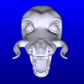 Esculpir cabeza de monstruo modelo 3d