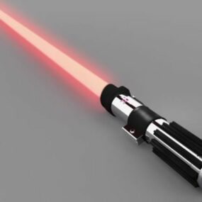 Modelo 3d del sable de luz de Darth Vader