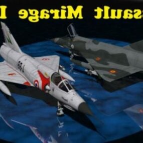 Avión de combate Dassault Mirage modelo 3d