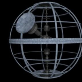 نموذج نجم الموت على شكل كرة ثلاثي الأبعاد