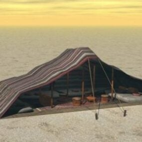 3д модель палатки пустыни
