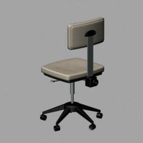 High Chair Wood Furniture 3d model