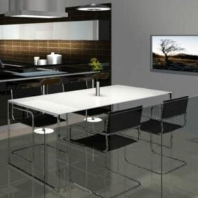 Обідній стіл Стілець Сучасні меблі 3d модель