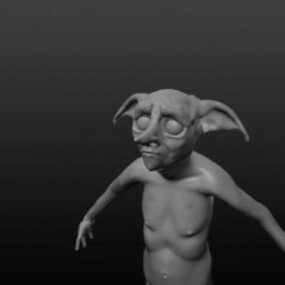 Model 3d Karakter Makhluk Dobby