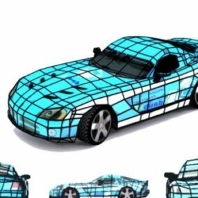 डॉज वाइपर स्पोर्ट्स कार 3डी मॉडल