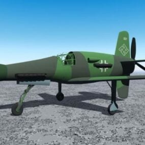 Mô hình 3d máy bay chiến đấu Douglas Sbd Bomber