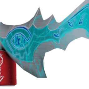 Dragon Sword Gaming Weapon 3d model