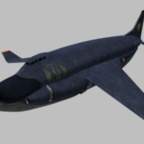 Model 3d Pesawat Ruang Angkasa Game Futuristik Dropship