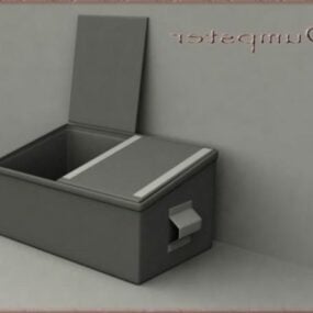 Çöp Kutusu Banyo Sıhhi 3d modeli