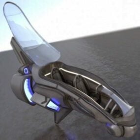 Équipement de gadget suspendu à l'oreille Scifi modèle 3D