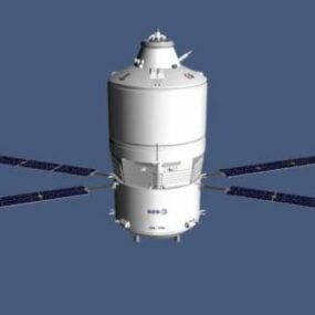 3д модель космического спутника Esa
