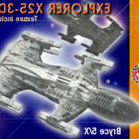 Futuristic Spaceship Explorer 3d model