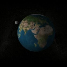 Modelo 3d do planeta Terra