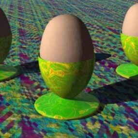 3D model dekorace poháru na vejce