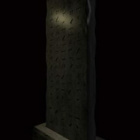 Múnla Cloch Monolithic na hÉigipte 3d