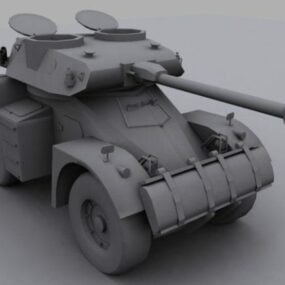 Modelo 3d futurista do tanque Eland