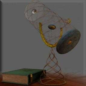 Modelo 3D do telescópio vintage