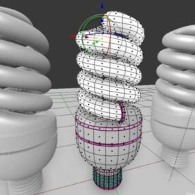 Lampe écologique à économie d'énergie modèle 3D