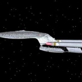3д модель космического корабля "Энтерпрайз"