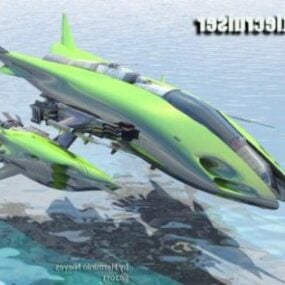 Futuristic Passenger Flying Cruiser 3d model
