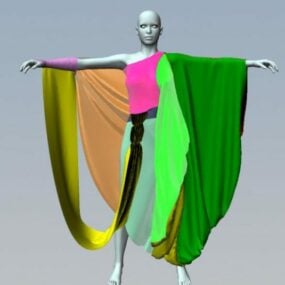 Fashion Girl Mannequin Character 3d model