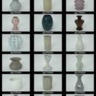 Conjunto de decoração de vasos exóticos