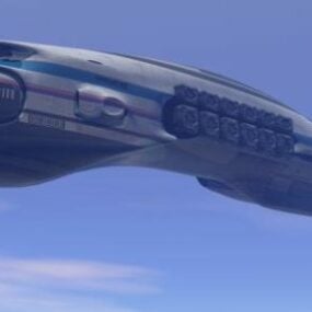 भविष्यवादी बमवर्षक विमान सुपरसोनिक 3डी मॉडल