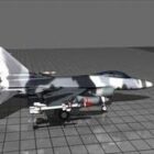 Avion de chasse F16 Super Sonic