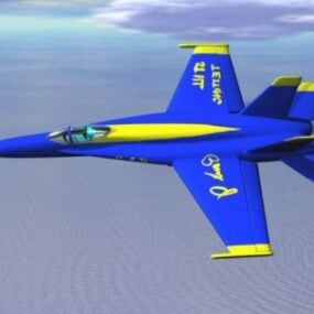 Fa18 Super Hornet Aircraft 3D-malli