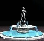Fuente con estatua